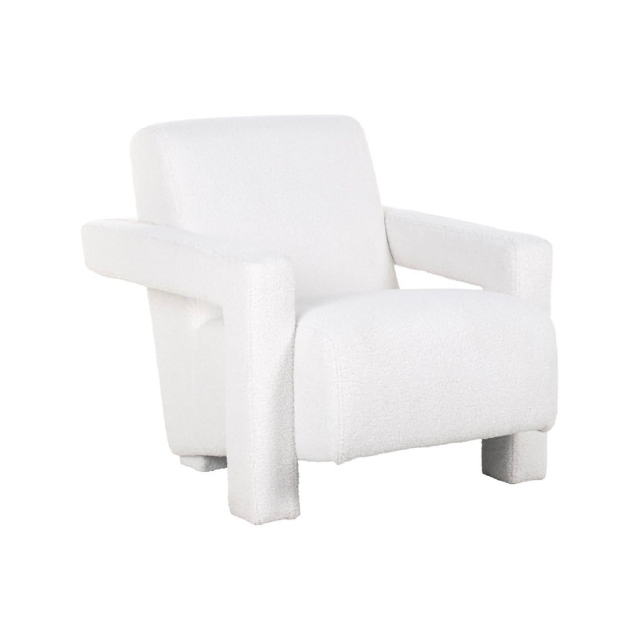 Fauteuil Casey white furry