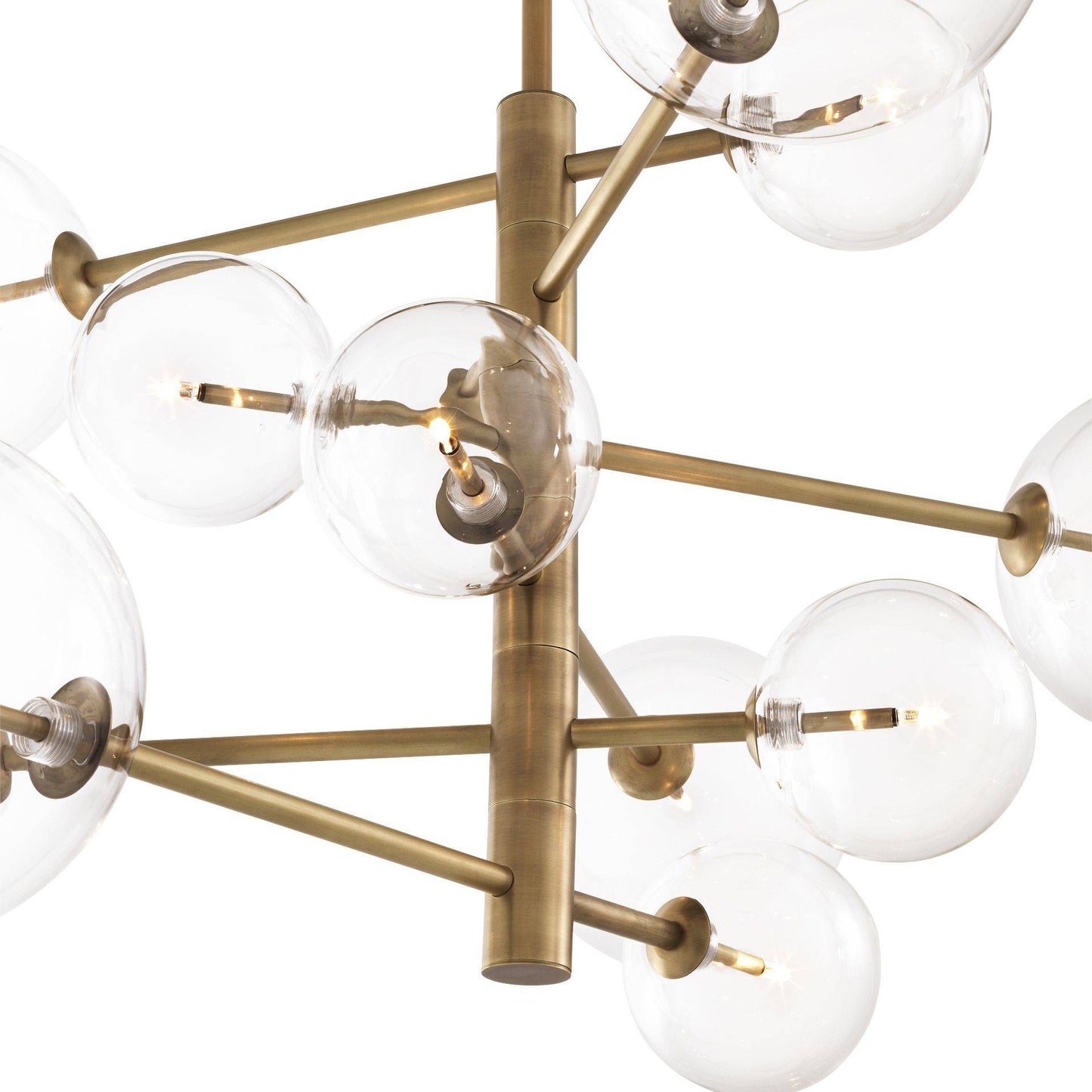 Chandalier argento S antique brass finish