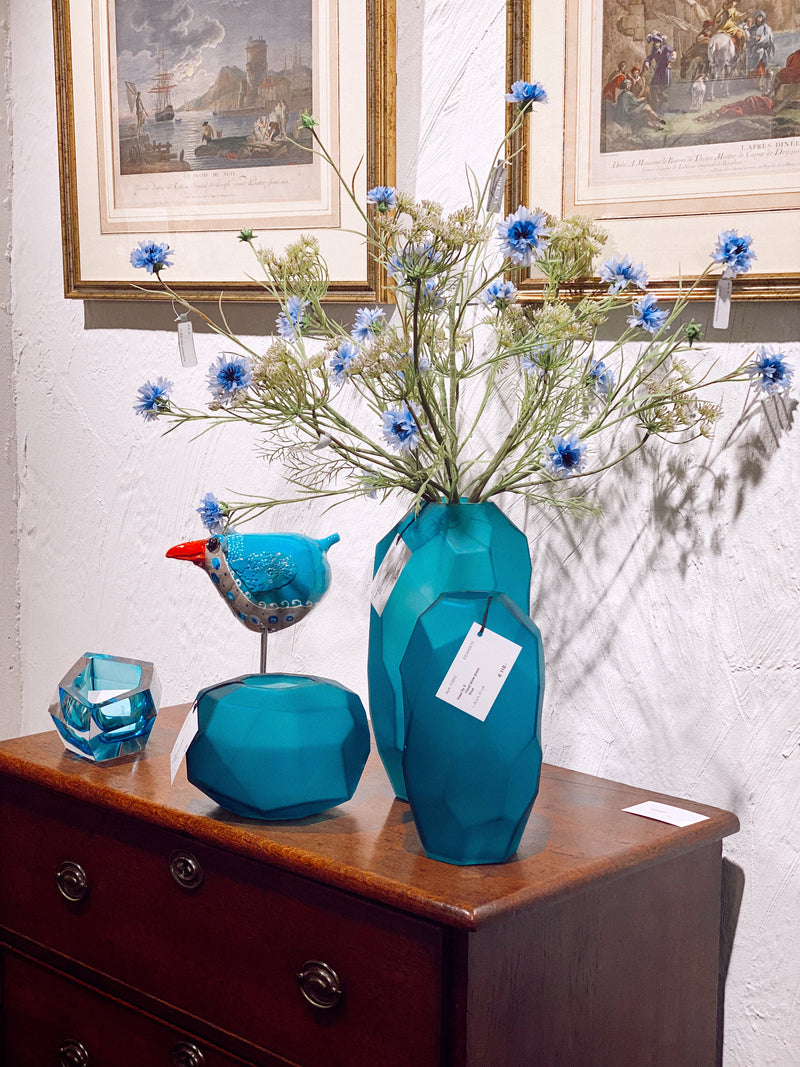Vase flye blue S
