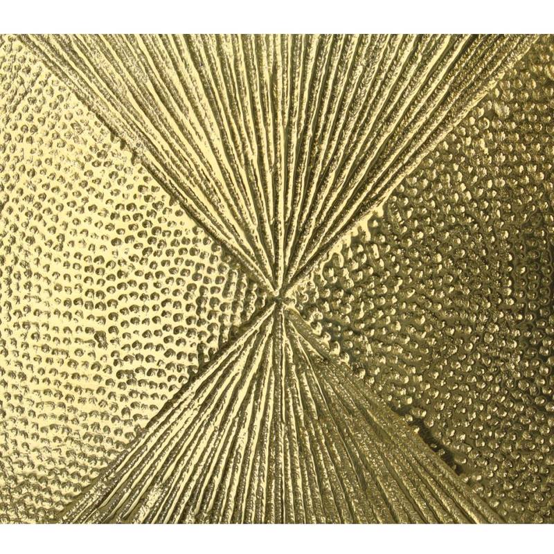 Ornament Disk Gold 45x10x35cm