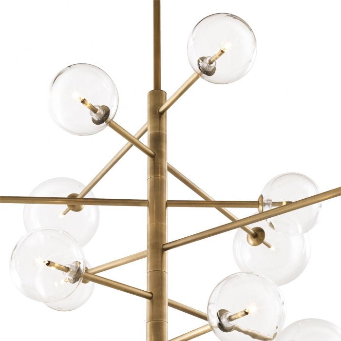 Chandalier argento L antique brass finish