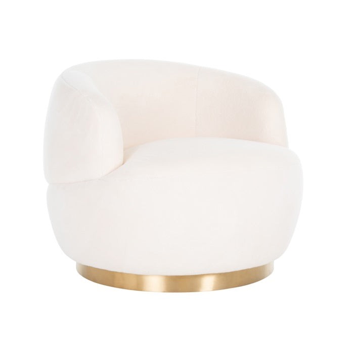 Draaifauteuil Teddy / Brushed gold