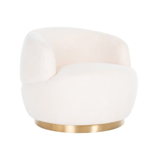 Draaifauteuil Teddy / Brushed gold